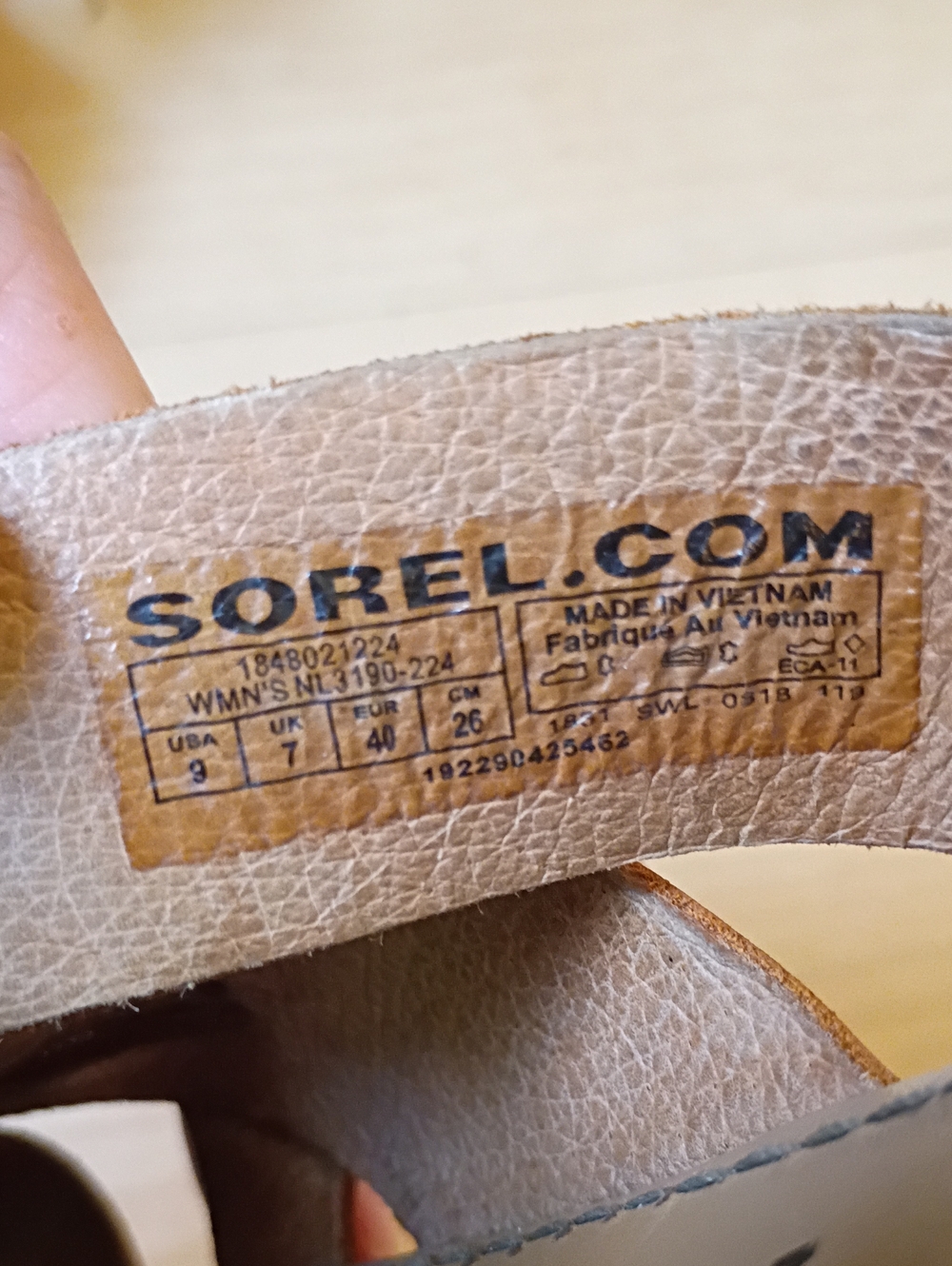 Sorel Leather Woven Front Flat Slide Sandal - Picture 6 of 7